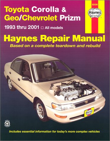 Toyota Corolla & Geo/Chevrolet Prizm 19932001 (Hayne's Automotive Repair Manual),Used