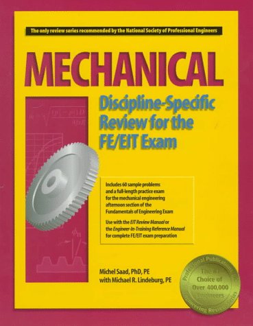 Mechanical DisciplineSpecific Review for the FE/EIT Exam,New