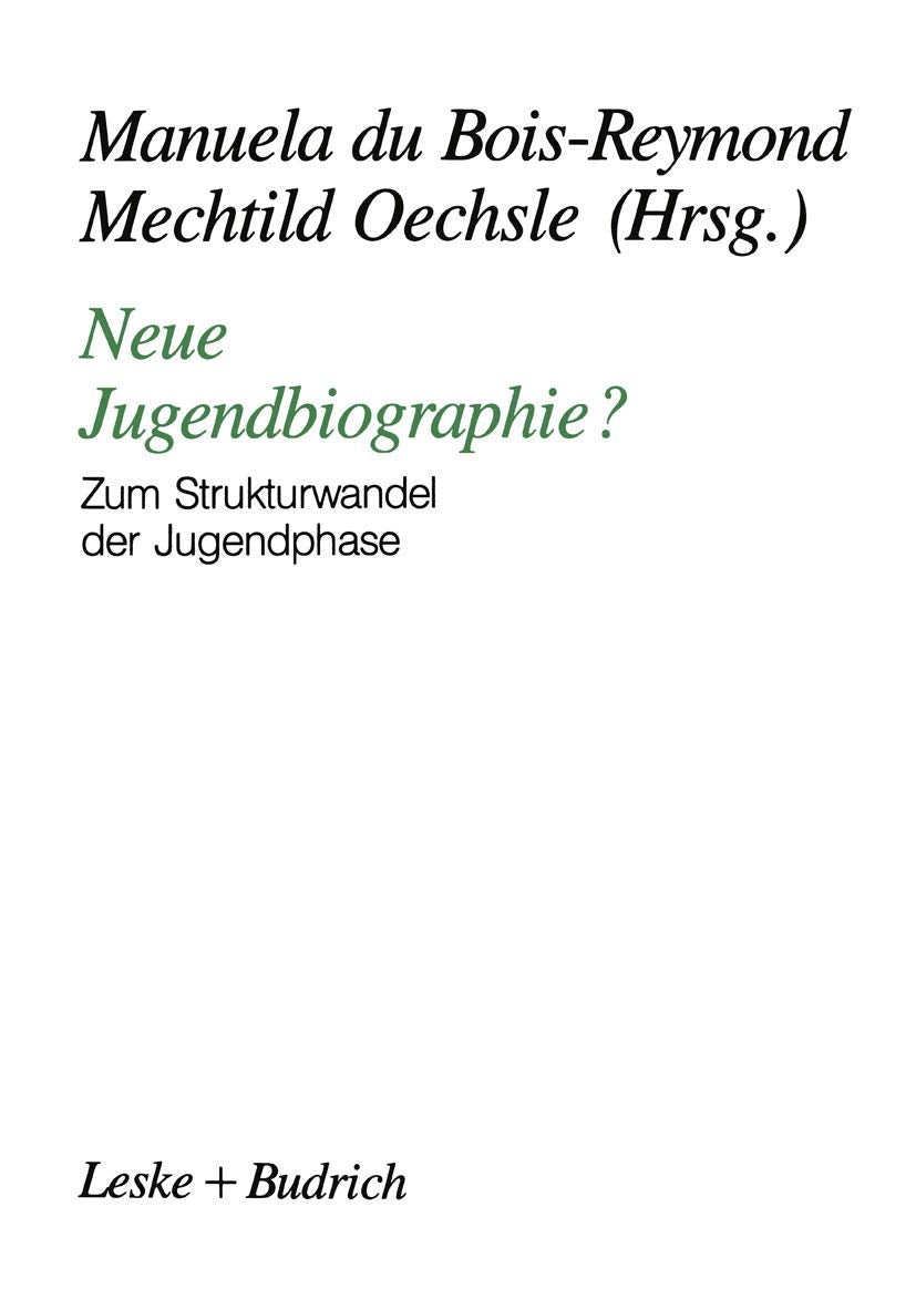 Neue Jugendbiographie?: Zum Strukturwandel der Jugendphase (German Edition),Used