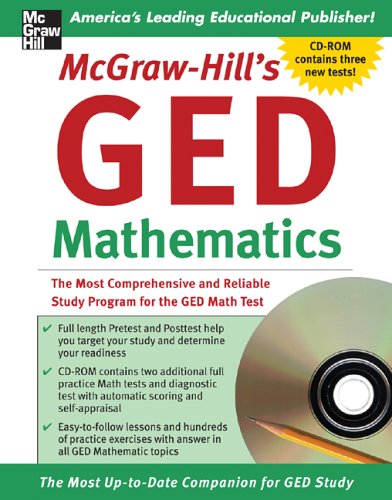 McGrawHill's GED Mathematics Book w/CDROM (TestTaking Skills),Used
