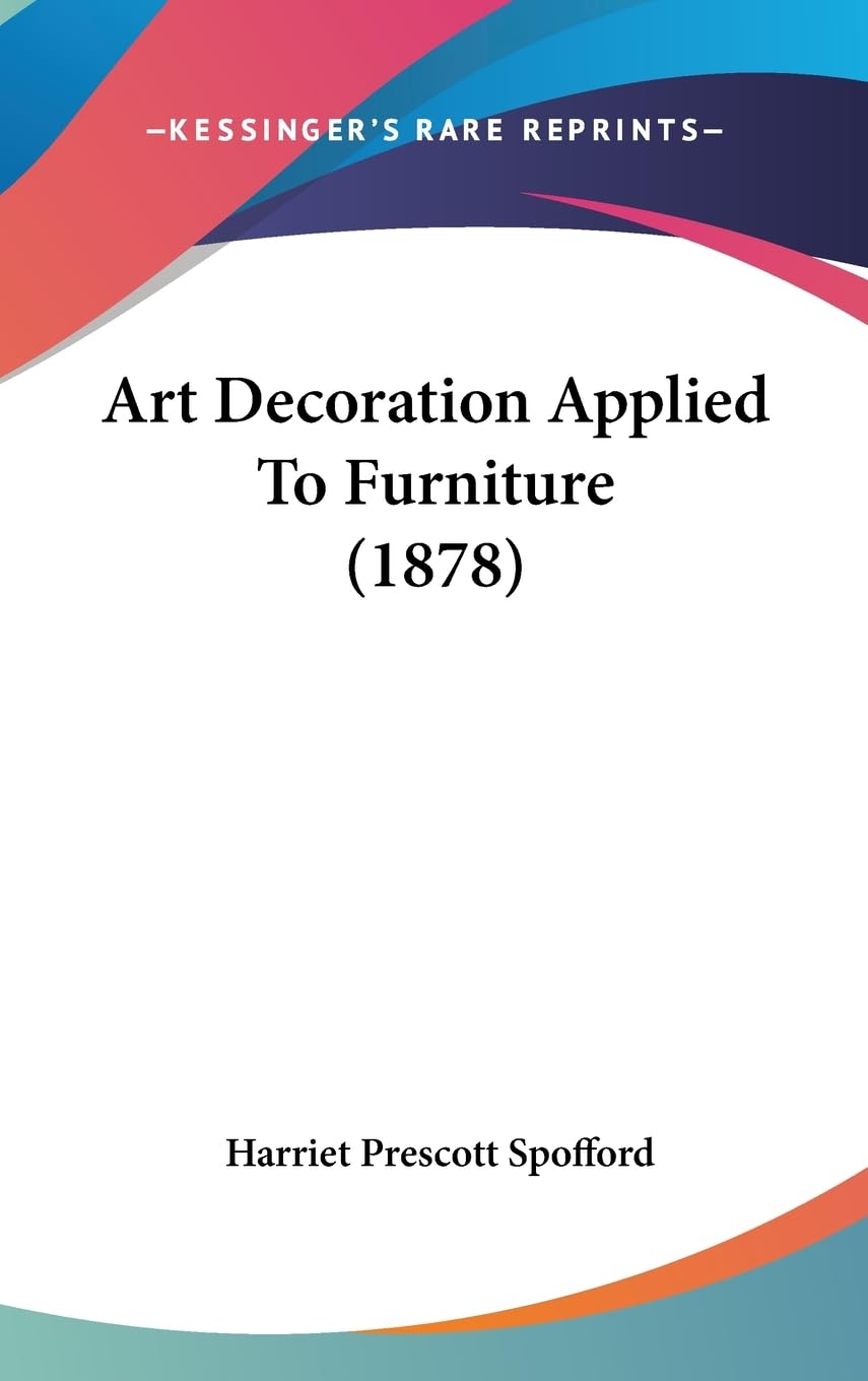 Art Decoration Applied To Furniture (1878),New