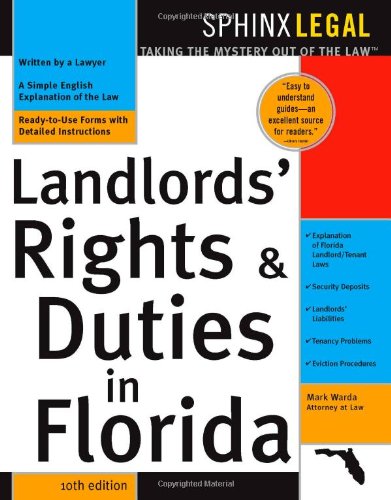 Landlord's Rights & Duties In Florida, 10E,Used