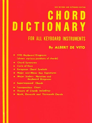 Chord Dictionary for Keyboard Instruments: Reference Book,Used