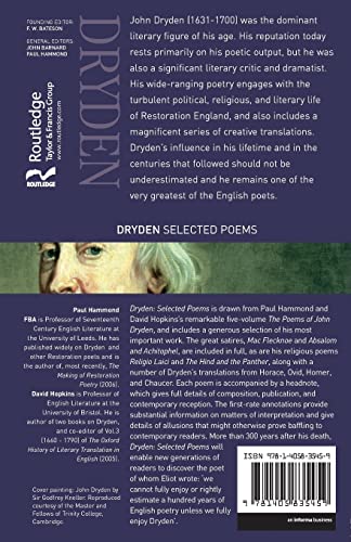 Dryden:Selected Poems,Used