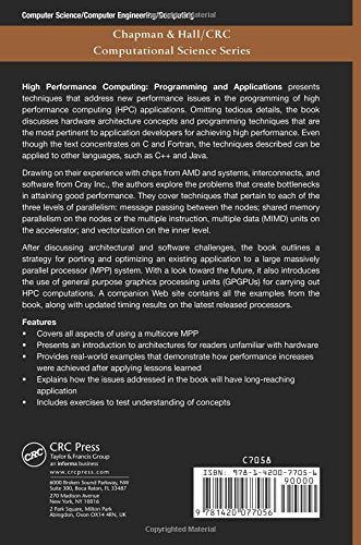 High Performance Computing: Programming and Applications (Chapman & Hall/CRC Computational Science),Used