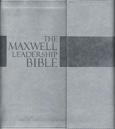 The Maxwell Leadership Bible: TakeNote Edition: New King James Version Dove Gray Leathersoft,Used