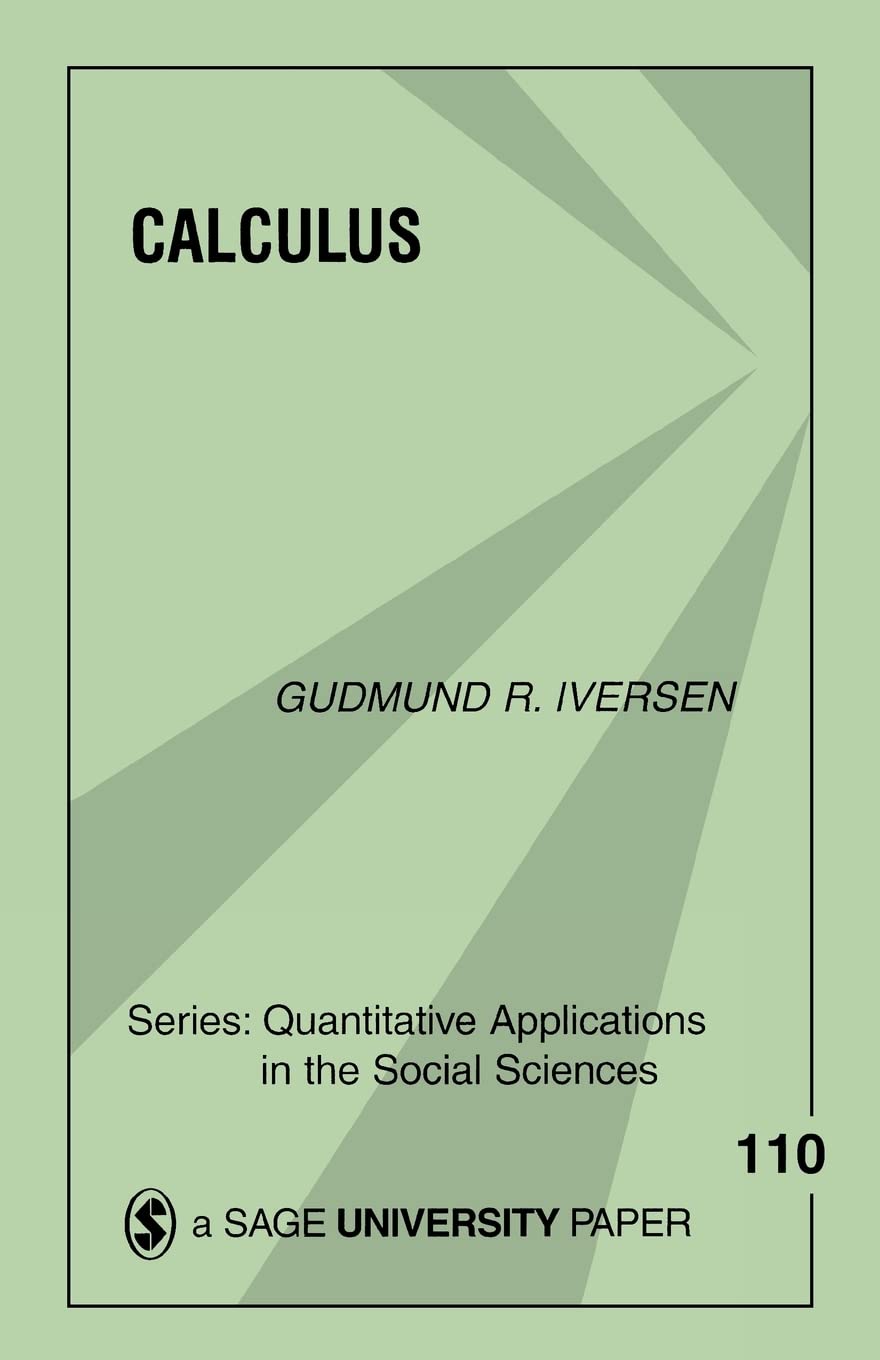 Calculus (Quantitative Applications in the Social Sciences),Used
