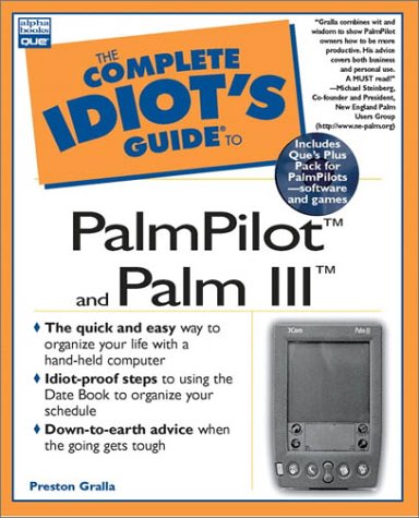 Complete Idiot's Guide to PalmPilot & Palm III (The Complete Idiot's Guide),Used
