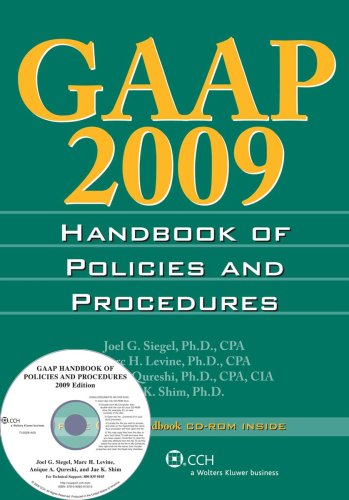 Gaap 2009: Handbook Of Policies And Procedures (Gaap Handbook Of Policies And Procedures),Used