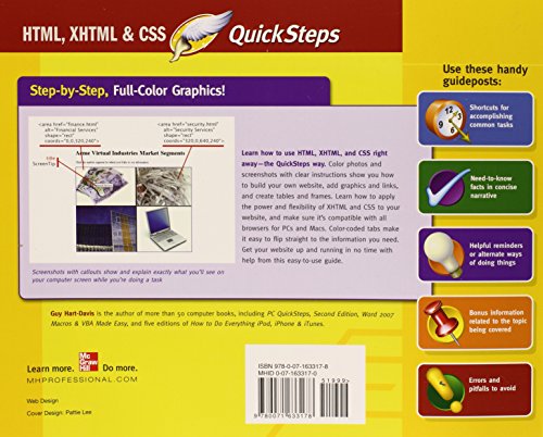 HTML, XHTML & CSS QuickSteps,Used