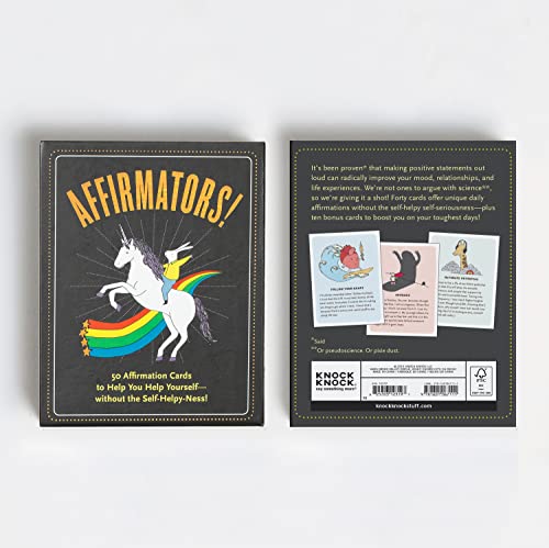 Affirmators! 50 Affirmation Cards Deck To Help You Help Yourself Without The Selfhelpyness!,Used