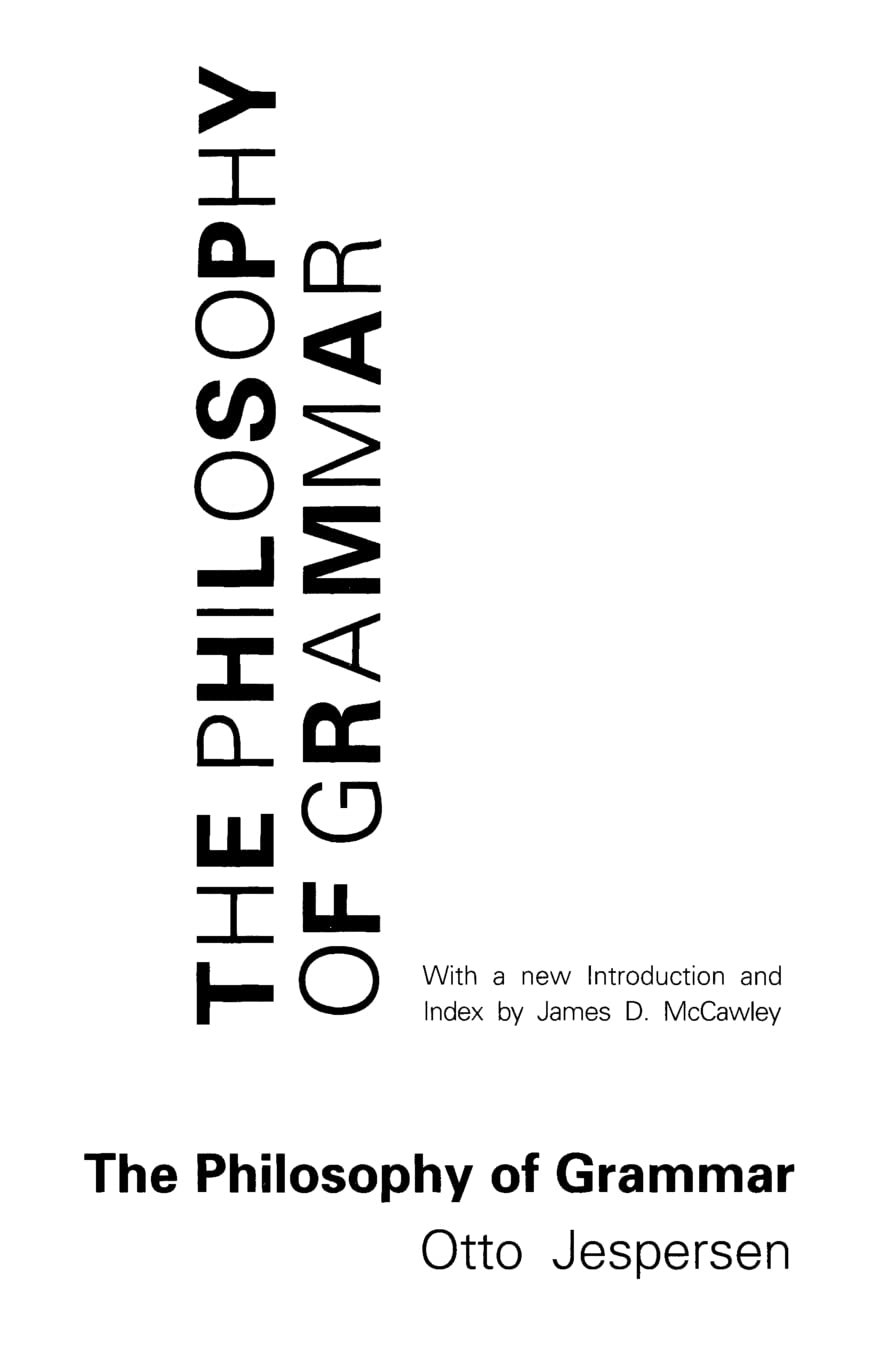 The Philosophy of Grammar,Used