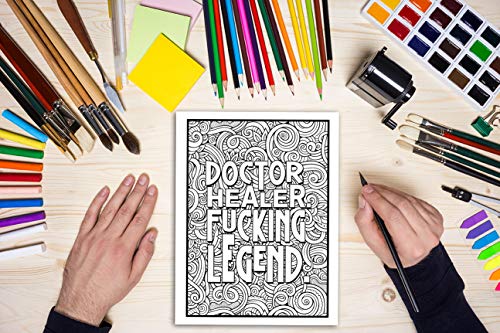 This Doctor Needs a Mother F*cking Beer: A Swear Word Coloring Book for Adults,Used