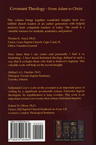 Covenant Theology: From Adam to Christ,Used