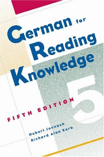 German for Reading Knowledge, 5th Edition,Used