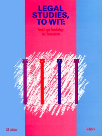 Legal Studies to Wit,Used