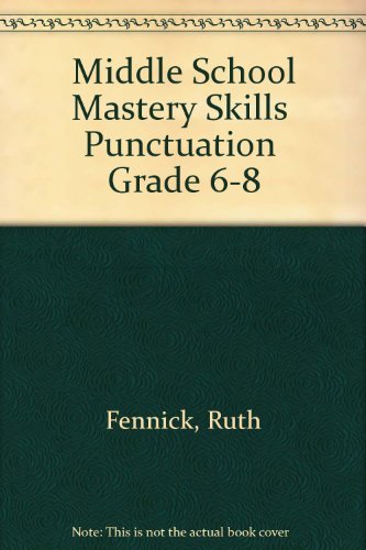 Middle School Mastery Skills Punctuation Grade 68,Used