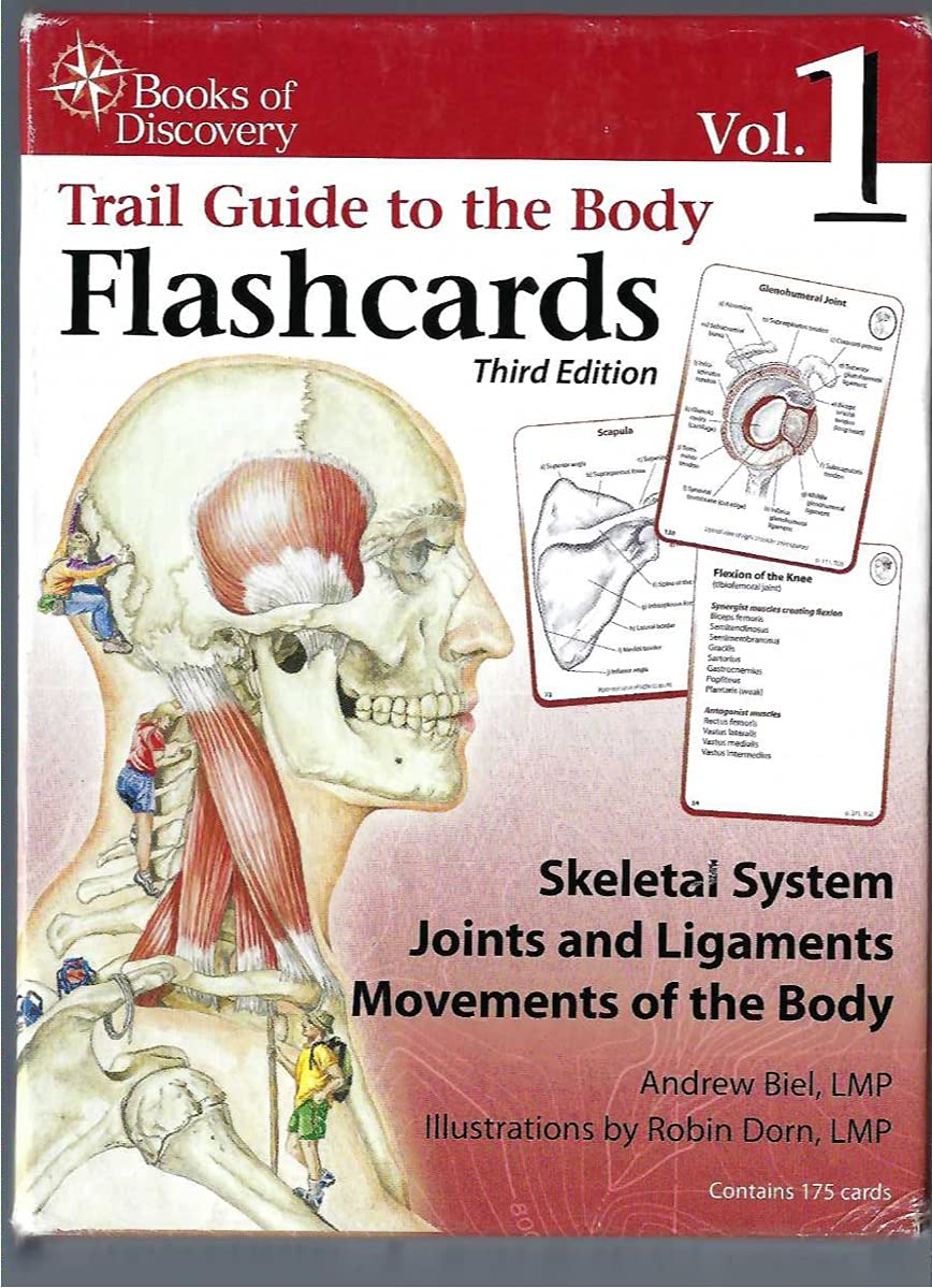 Trail Guide to the Body Flashcards Volume 1: Skeletal System, Joints and Ligaments, Movements of the Body,Used