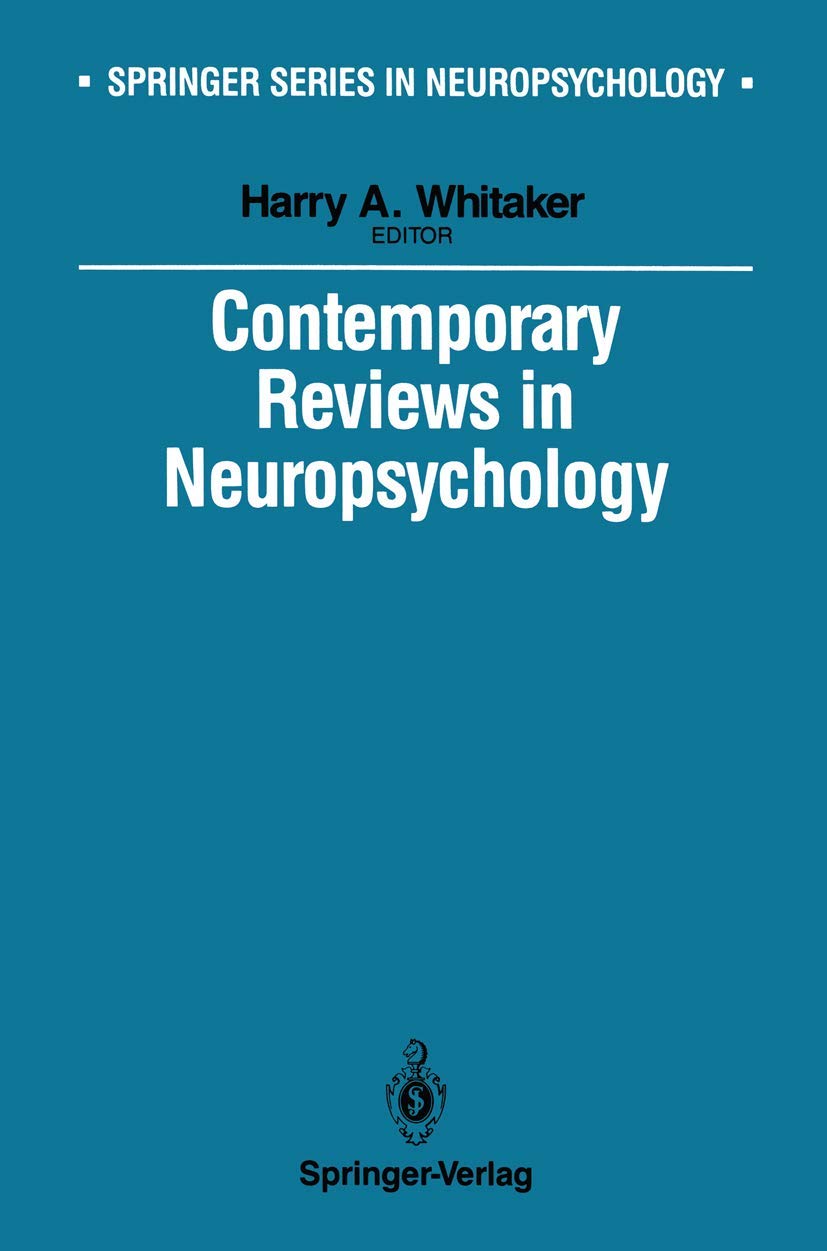 Contemporary Reviews in Neuropsychology (Springer Series in Neuropsychology),Used