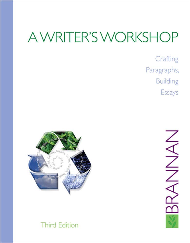 A Writer's Workshop: Crafting Paragraphs, Building Essays,Used