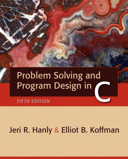 Problem Solving And Program Design In C,Used