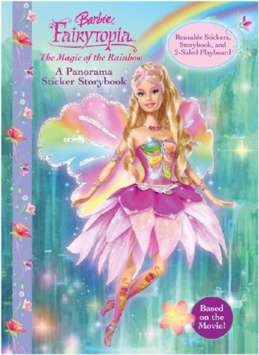 Barbie Fairytopia (Panorama Sticker Book) The Magic Of The Rainbow,Used