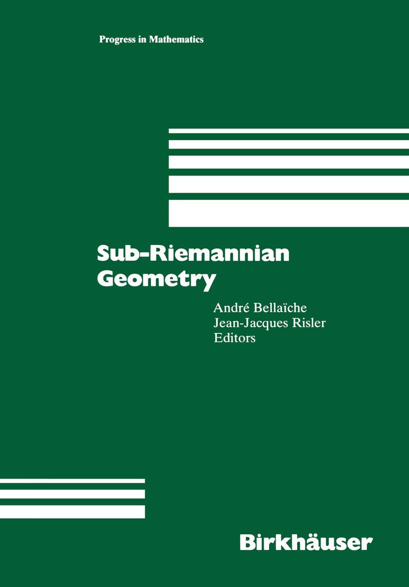 Subriemannian Geometry (Progress In Mathematics, 144),Used