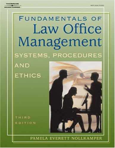 Fundamentals of Law Office Management (West Legal Studies Series),Used
