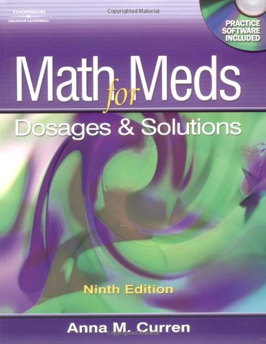 Math for Meds: Dosage and Solutions,Used