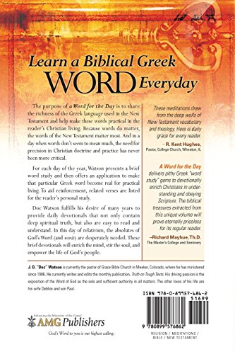 A Word for the Day: Key Words from the New Testament,Used