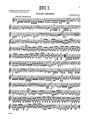 Six Easy Duets, Op. 8 (Kalmus Edition),Used
