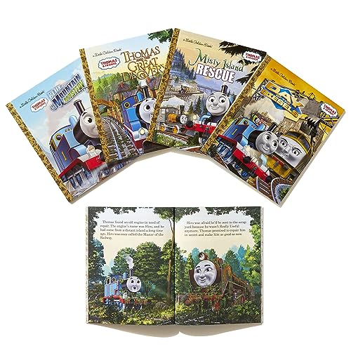 Thomas & Friends Little Golden Book Library (Thomas & Friends): Thomas and the Great Discovery; Hero of the Rails; Misty Island ,Used