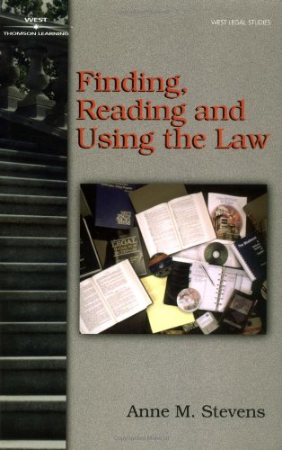 Finding, Reading and Using the Law,Used