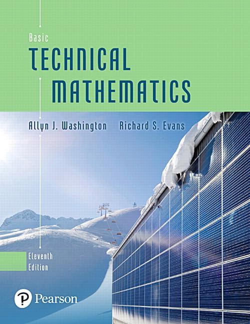 Pearson Basic Technical Mathematics Textbook - Essential Concepts for Success in Technical Math, Perfect for Students and Professionals