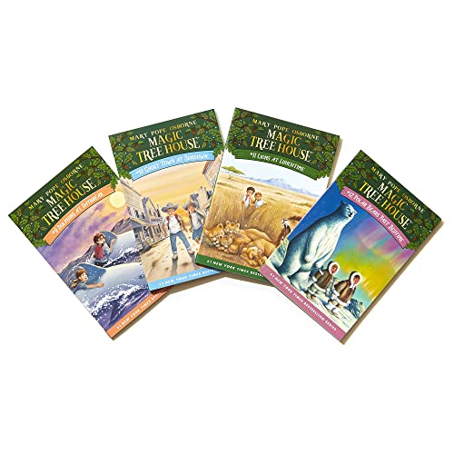 Magic Tree House Boxed Set, Books 912: Dolphins at Daybreak, Ghost Town at Sundown, Lions at Lunchtime, and Polar Bears Past Be,New