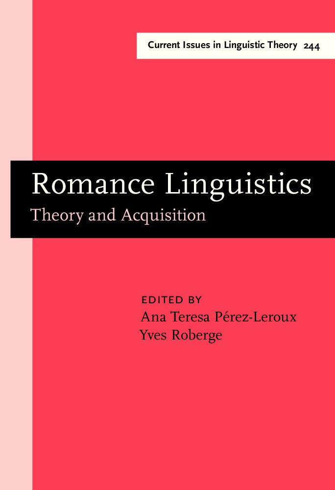 Romance Linguistics: Theory and Acquisition. Selected papers from the 32nd Linguistic Symposium on Romance Languages (LSRL), Tor,Used