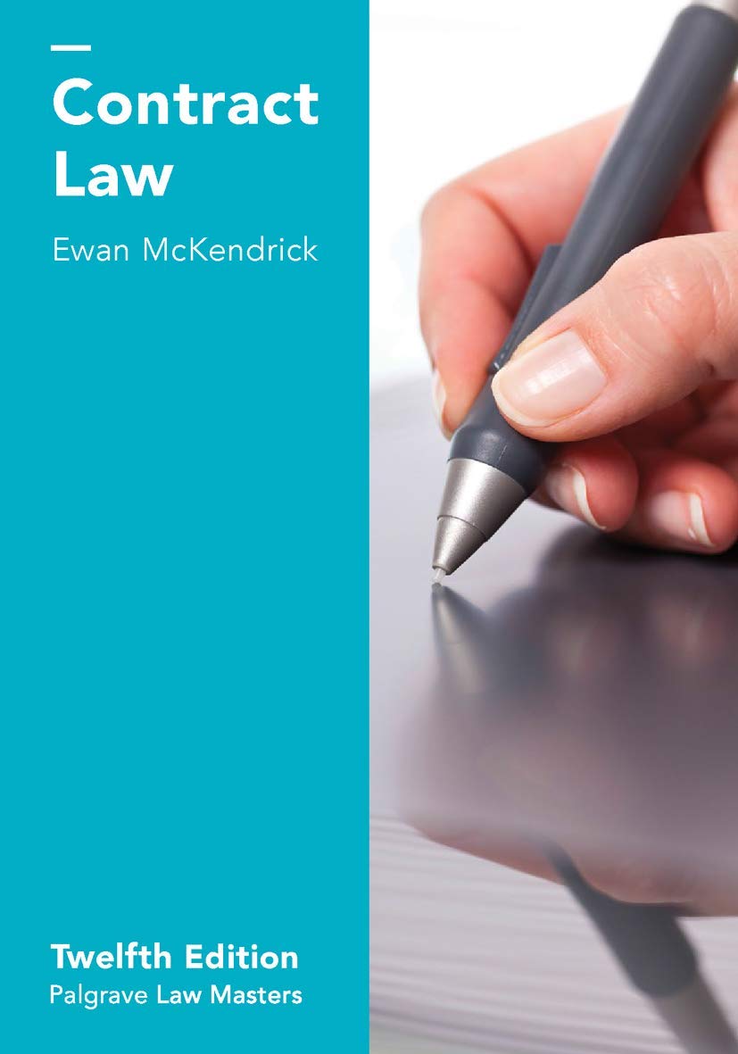 Contract Law (Macmillan Law Masters),Used