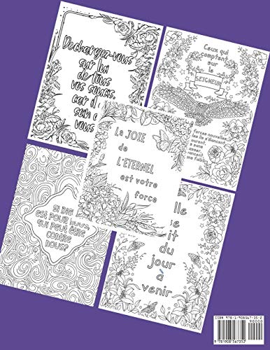 Livre de Coloriage Verset Biblique Pour Adultes: Un Livre Chrtien Colorier (French Edition),Used