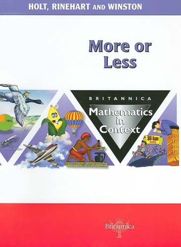 More or Less (Britannica Math in Context),Used