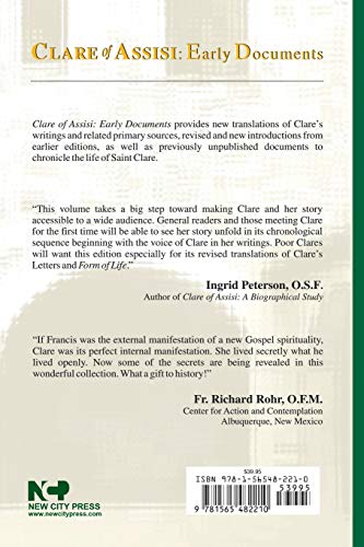 Clare of Assisi  The Lady: Early Documents,New