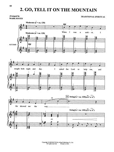 The Mark Hayes Vocal Solo Collection 10 Spirituals For Solo Voice: For Concerts, Contests, Recitals, And Worship (Medium High,Used