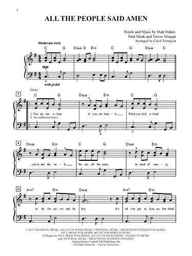 Top 50 Christian Hits: Easy Piano,New