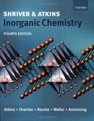 Inorganic Chemistry by Duward Shriver (2006) Paperback,Used
