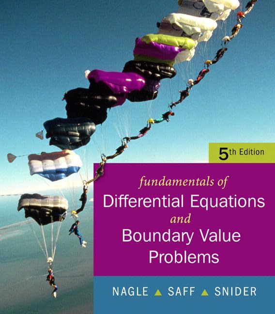 Fundamentals Of Differential Equations And Boundary Value Problems,New