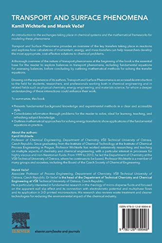 Transport and Surface Phenomena,Used