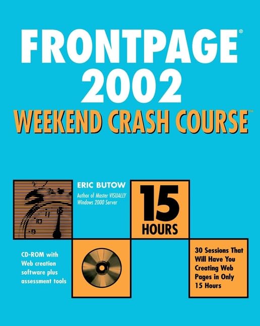 FrontPage? 2002 Weekend Crash Course,Used