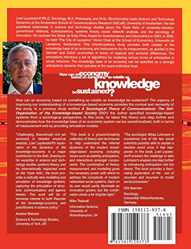 The KnowledgeBased Economy: Modeled, Measured, Simulated,Used