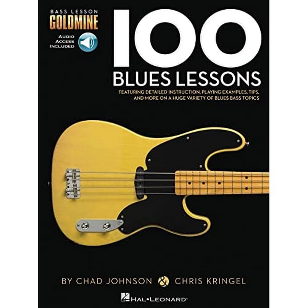 100 Blues Lessons Bass Lesson Goldmine Series Bk/Online Audio,New