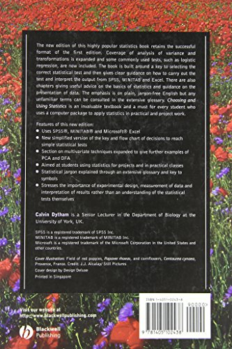Choosing and Using Statistics: A Biologist's Guide,Used