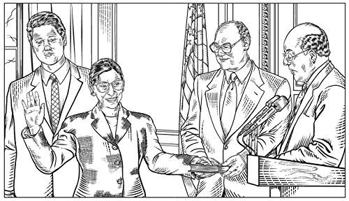 Ruth Bader Ginsburg Coloring Book: A Tribute to US Supreme Court Justice